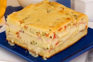 Torta de Presunto e Mussarela de Liquidificador