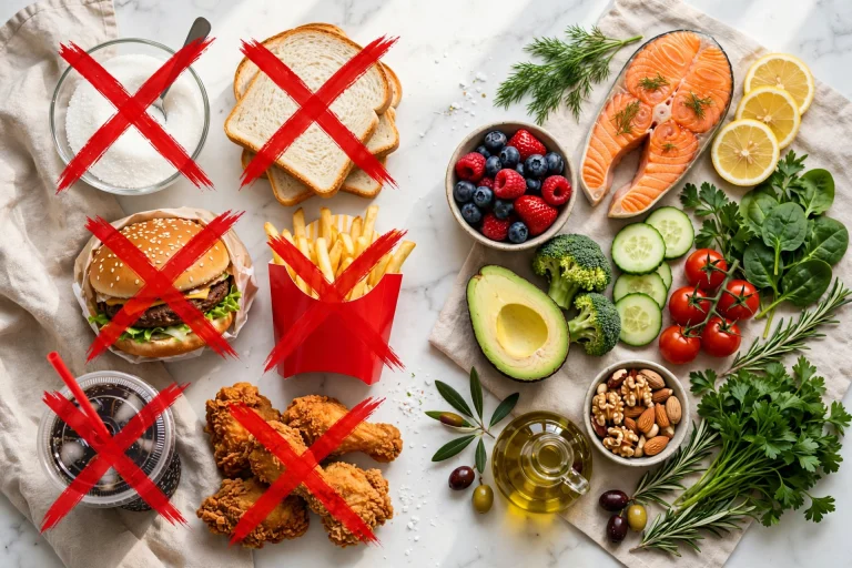 alimentos que pioram fibromialgia - vilões inflamatórios vs alimentos anti-inflamatórios