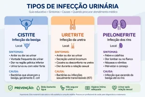 tipos de infecção urinária cistite uretrite pielonefrite sintomas causas Title: Tipos de Infecção Urinária