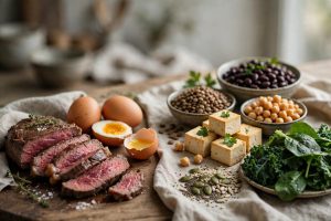 Alimentos de origem animal e vegetal ricos em ferro