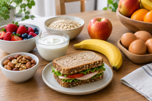 Opções de lanches saudáveis para o dia a dia