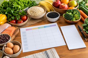 Planejamento de um cardápio saudável para a semana